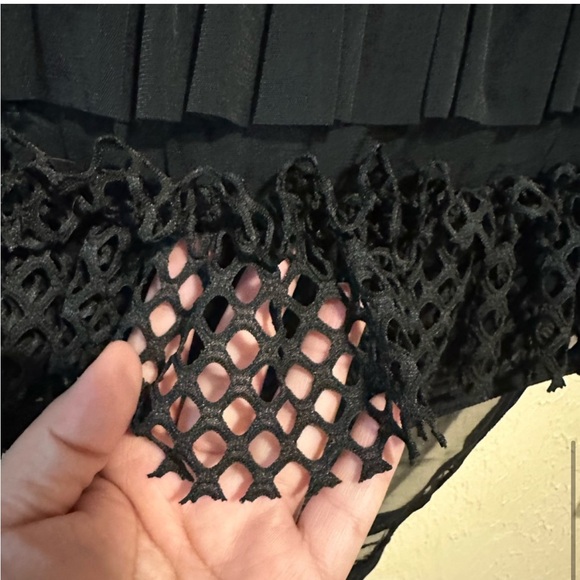 Black Sheer Ruffle Bodysuit NWT - Picture 4 of 10